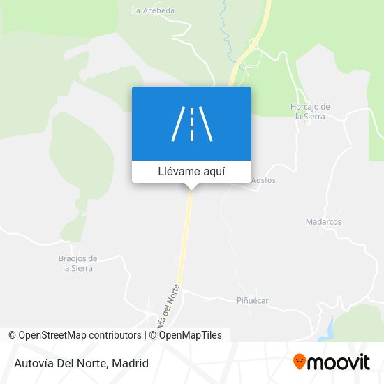 Mapa Autovía Del Norte
