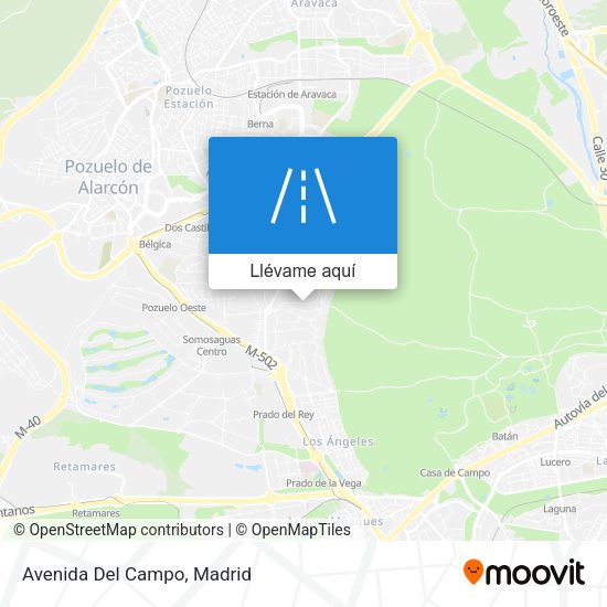 Mapa Avenida Del Campo