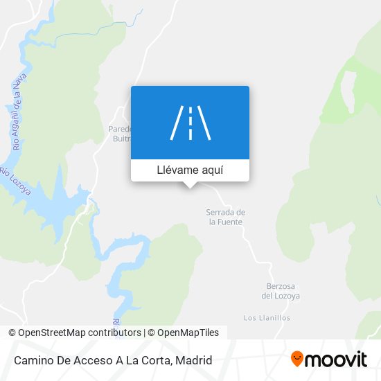 Mapa Camino De Acceso A La Corta