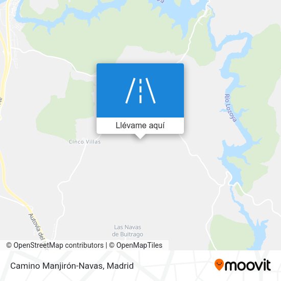 Mapa Camino Manjirón-Navas