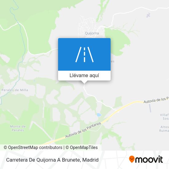 Mapa Carretera De Quijorna A Brunete