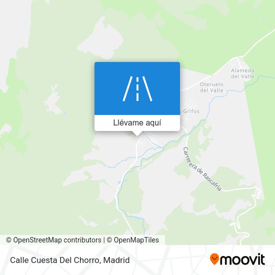 Mapa Calle Cuesta Del Chorro
