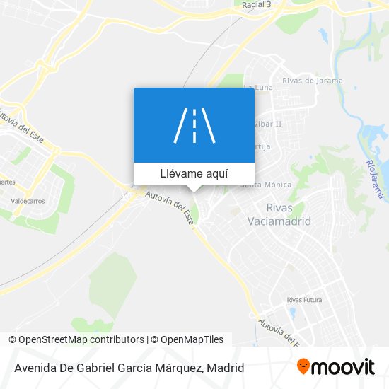 Mapa Avenida De Gabriel García Márquez