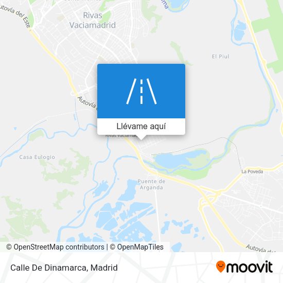 Mapa Calle De Dinamarca