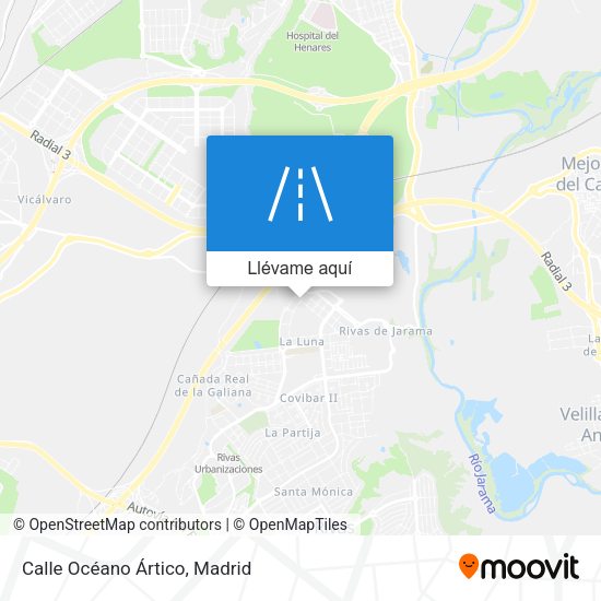 Mapa Calle Océano Ártico