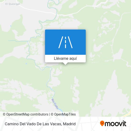Mapa Camino Del Vado De Las Vacas