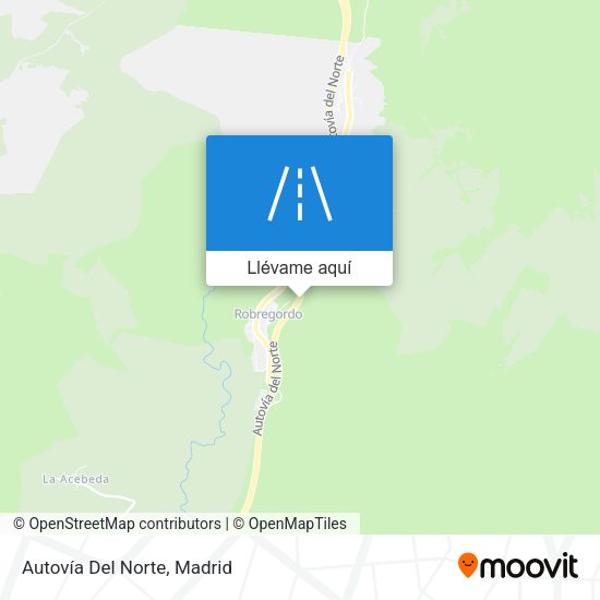 Mapa Autovía Del Norte