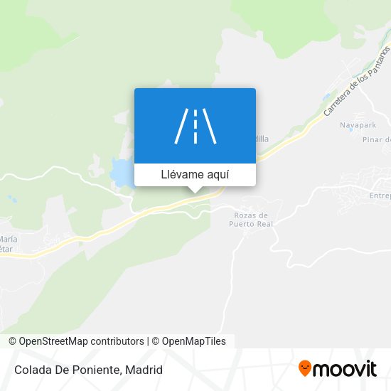 Mapa Colada De Poniente