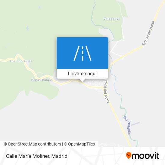 Mapa Calle María Moliner