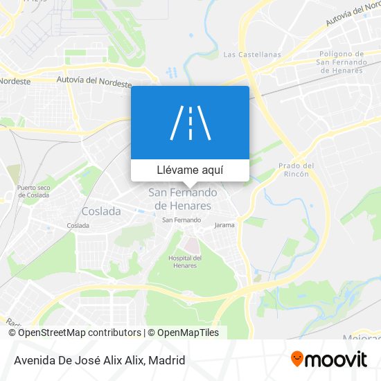 Mapa Avenida De José Alix Alix