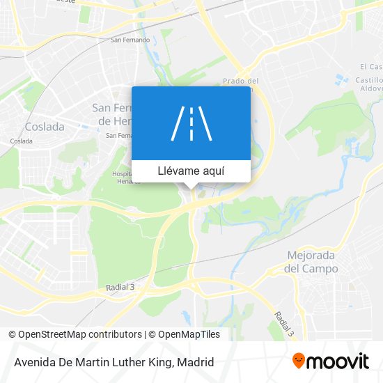 Mapa Avenida De Martin Luther King