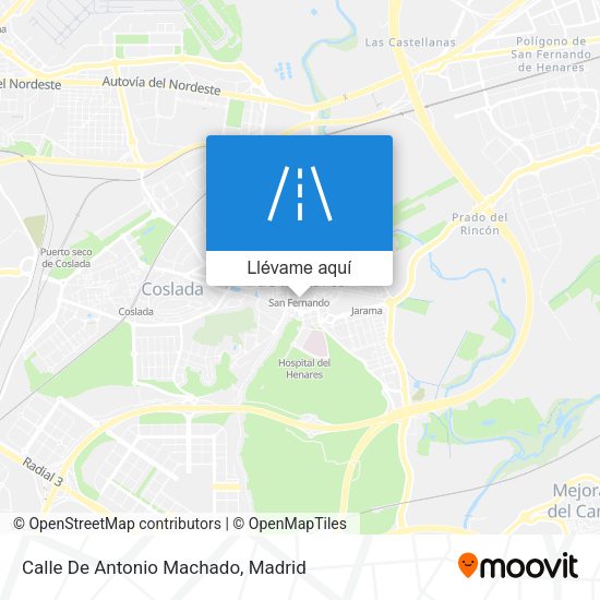 Mapa Calle De Antonio Machado