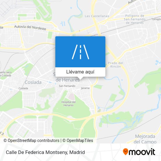 Mapa Calle De Federica Montseny