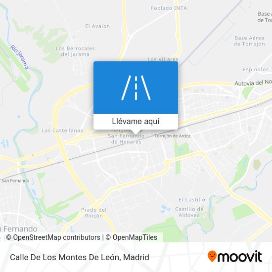 Mapa Calle De Los Montes De León