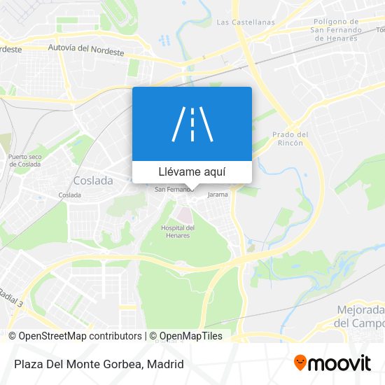Mapa Plaza Del Monte Gorbea
