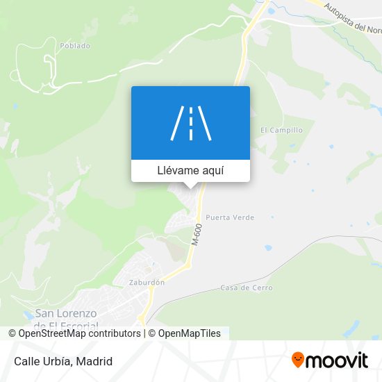 Mapa Calle Urbía