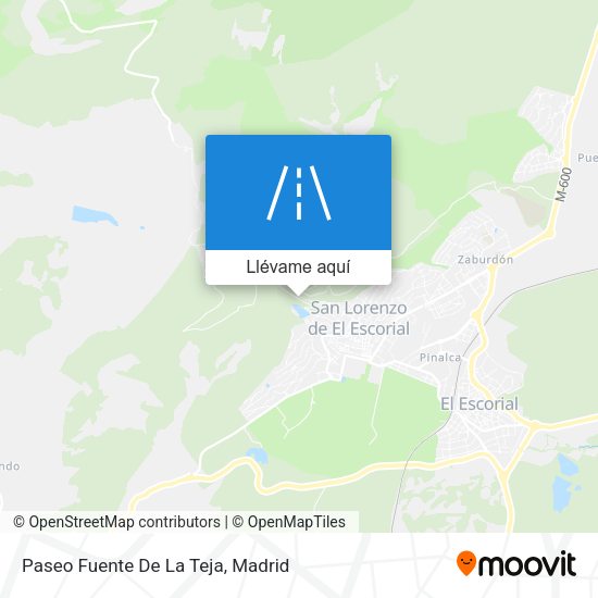 Mapa Paseo Fuente De La Teja