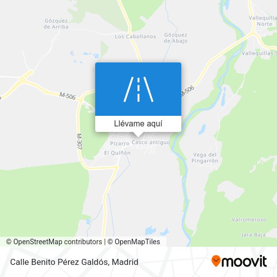 Mapa Calle Benito Pérez Galdós
