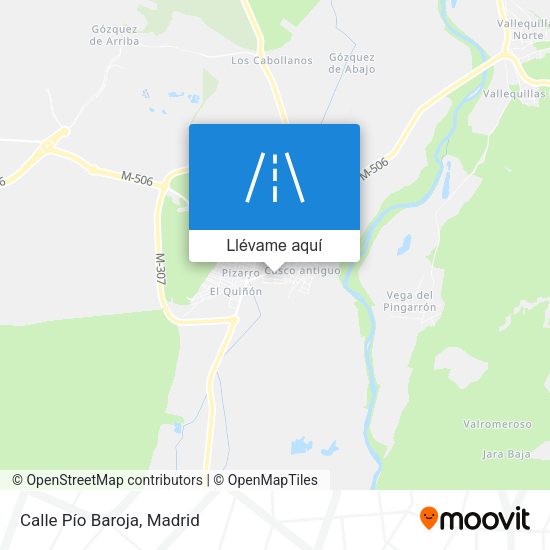 Mapa Calle Pío Baroja