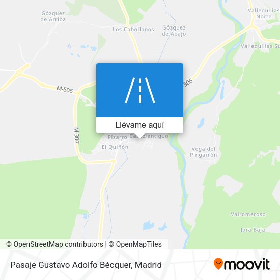 Mapa Pasaje Gustavo Adolfo Bécquer