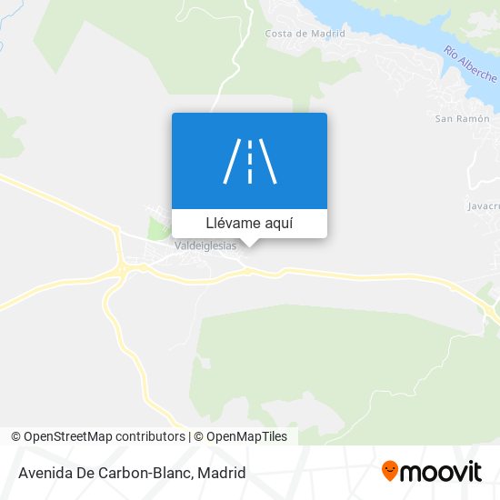Mapa Avenida De Carbon-Blanc