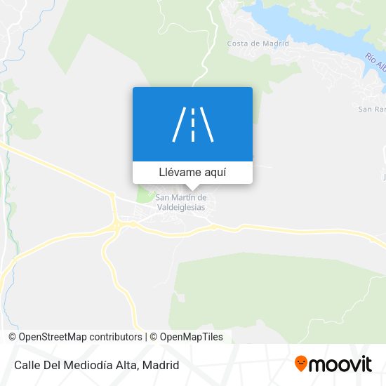 Mapa Calle Del Mediodía Alta