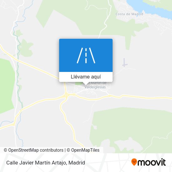 Mapa Calle Javier Martín Artajo