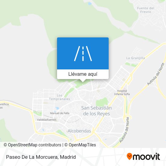 Mapa Paseo De La Morcuera