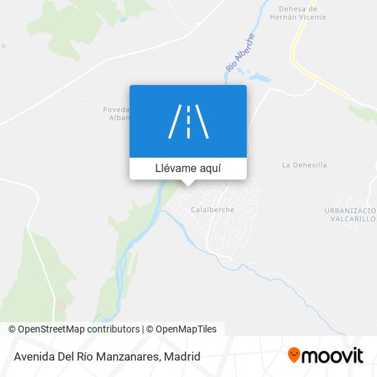 Mapa Avenida Del Río Manzanares