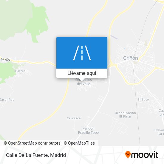 Mapa Calle De La Fuente