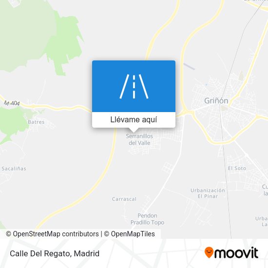 Mapa Calle Del Regato