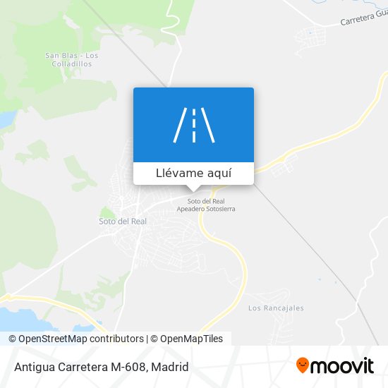 Mapa Antigua Carretera M-608