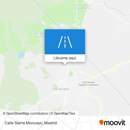 Mapa Calle Sierra Moncayo