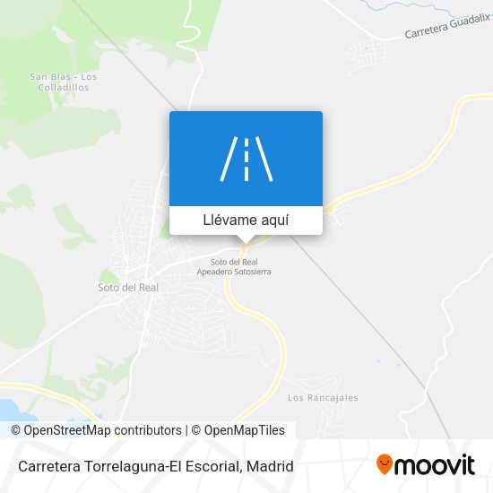 Mapa Carretera Torrelaguna-El Escorial