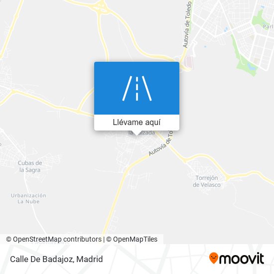 Mapa Calle De Badajoz