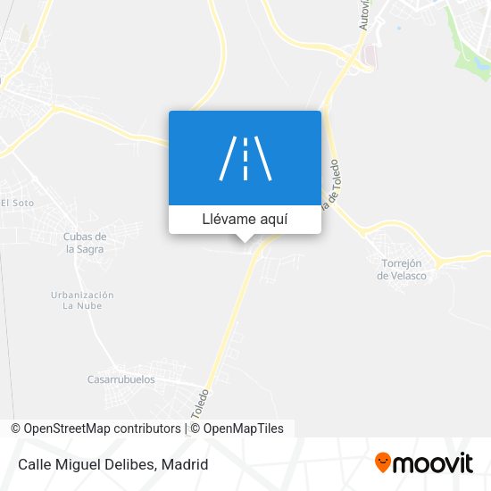 Mapa Calle Miguel Delibes