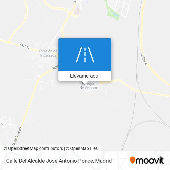 Mapa Calle Del Alcalde José Antonio Ponce