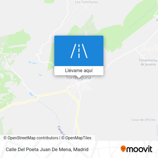 Mapa Calle Del Poeta Juan De Mena