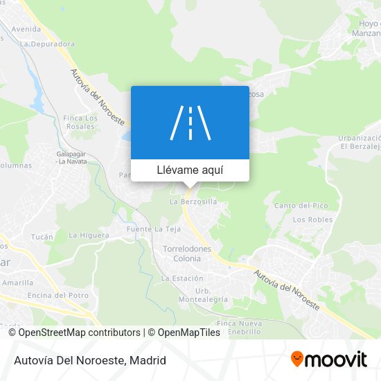 Mapa Autovía Del Noroeste