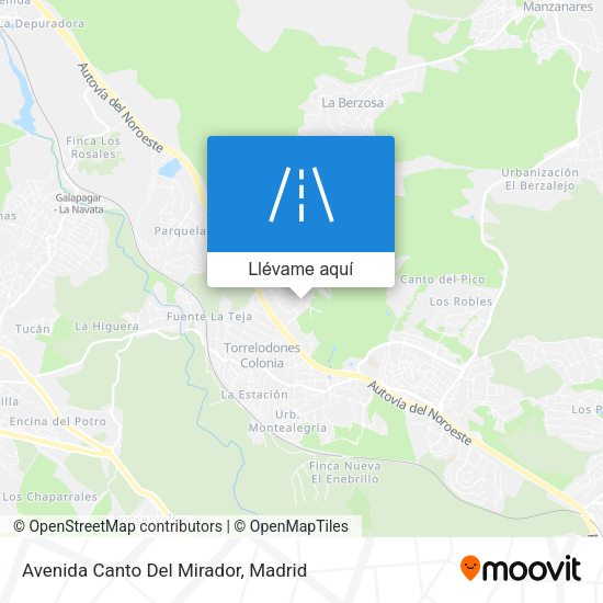 Mapa Avenida Canto Del Mirador