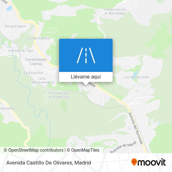 Mapa Avenida Castillo De Olivares