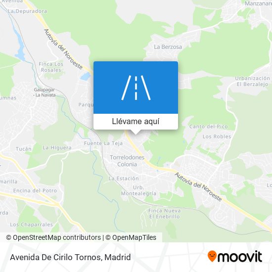 Mapa Avenida De Cirilo Tornos