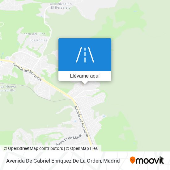 Mapa Avenida De Gabriel Enríquez De La Orden