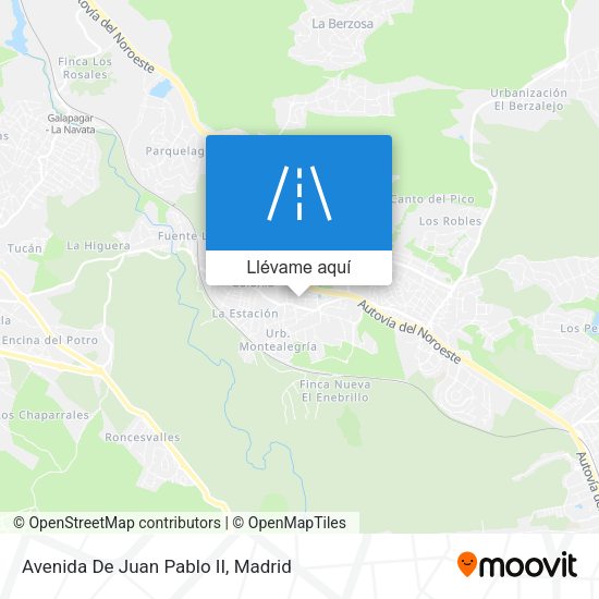 Mapa Avenida De Juan Pablo II