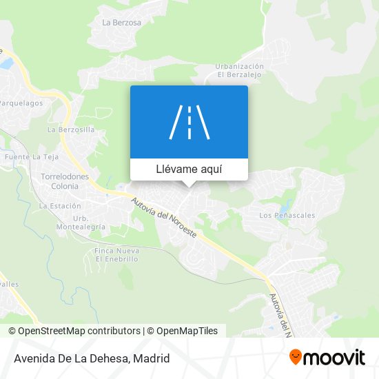 Mapa Avenida De La Dehesa