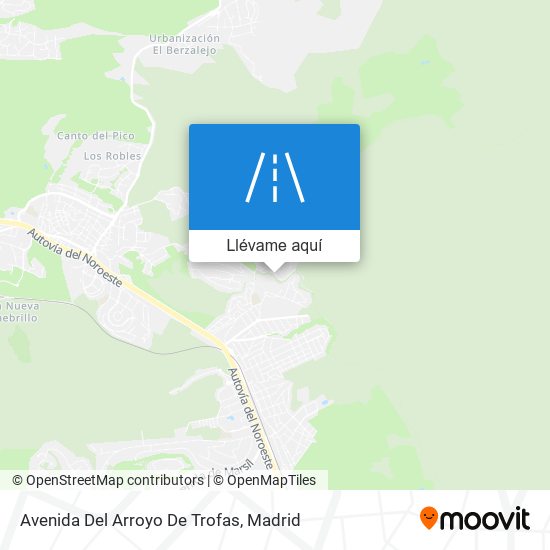 Mapa Avenida Del Arroyo De Trofas