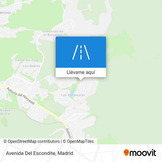 Mapa Avenida Del Escondite