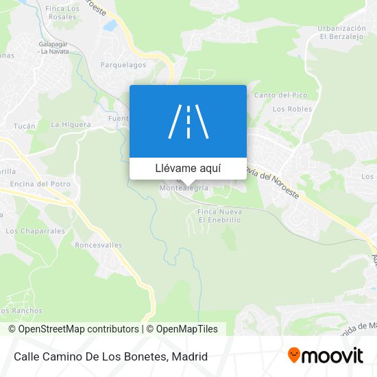 Mapa Calle Camino De Los Bonetes