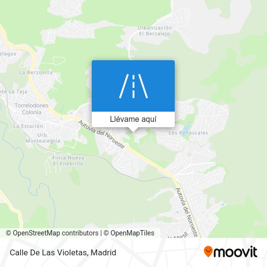 Mapa Calle De Las Violetas