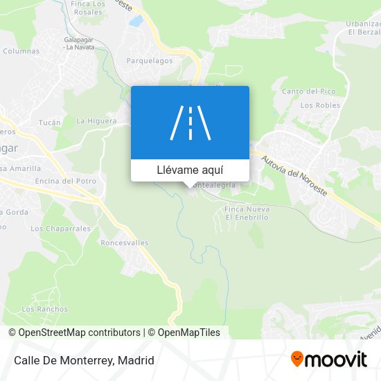 Mapa Calle De Monterrey